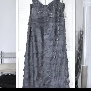 Beautiful slate blue/grayish silver gown